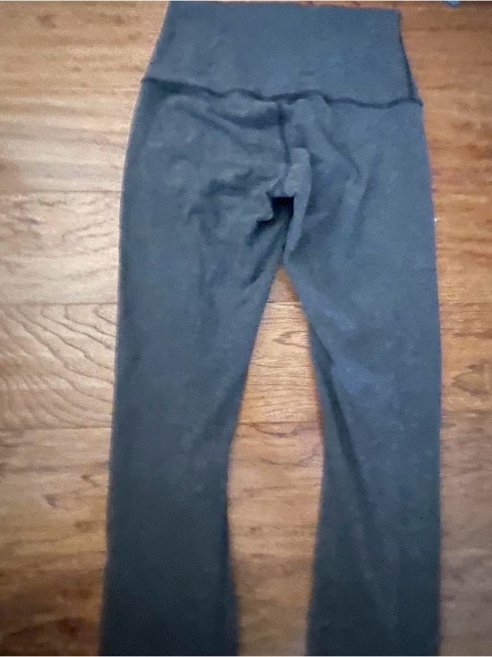 High-Waist Gray Lululemon capris